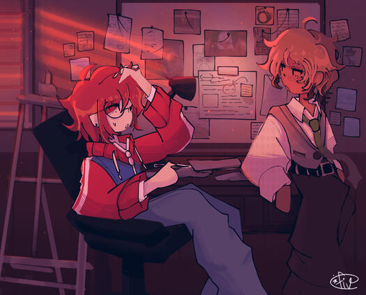 Raphael and Eriel try to think (and fails doing so)